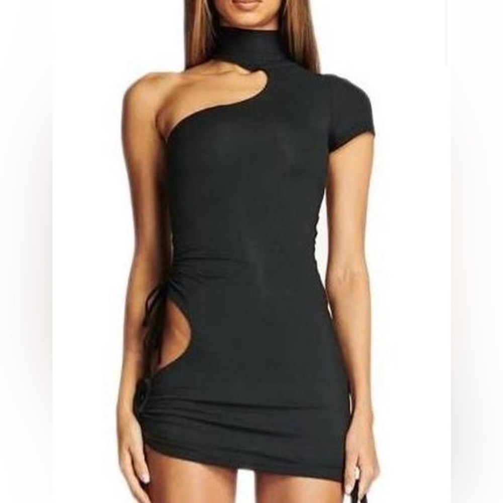 I.AM.GIA cut out black dress.